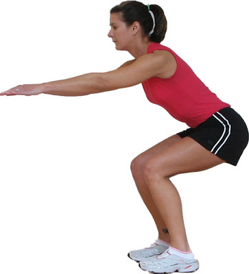 Squat, ottimo per gambe e glutei