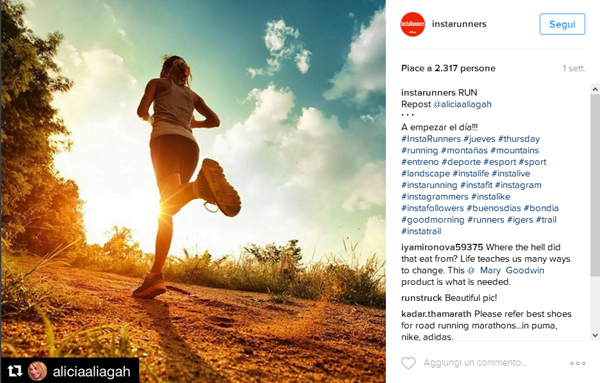 10 account Instagram per runners