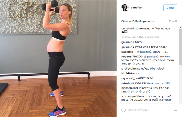 modelle che fanno sport su instagram