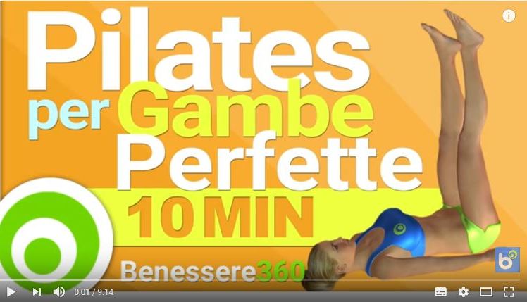 Esercizi di pilates per gambe perfette in 10 minuti - VIDEO